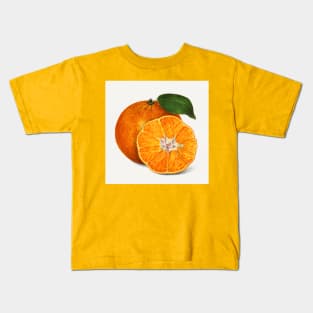 orange fresh fruits juicy summer tropical Kids T-Shirt